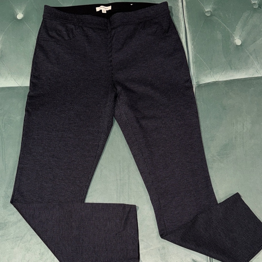 Max Studio Dark Navy Pin Striped Pants